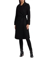 Manuela Icon Camel Hair Wool Wrap Coat