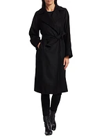 Manuela Icon Camel Hair Wool Wrap Coat