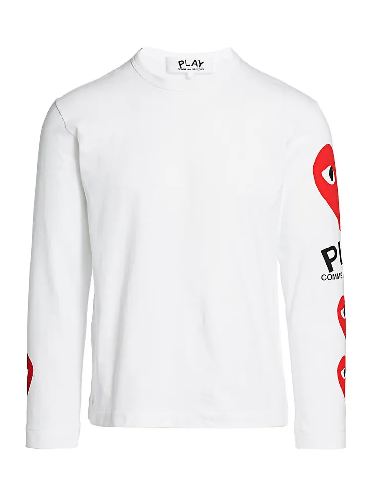 Multi Heart Graphic Long-Sleeve Tee