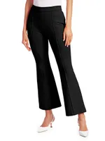 Pull-On Cropped Flare Pants