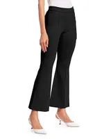 Pull-On Cropped Flare Pants