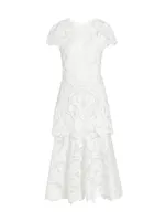 Laura Guipure Lace Midi-Dress