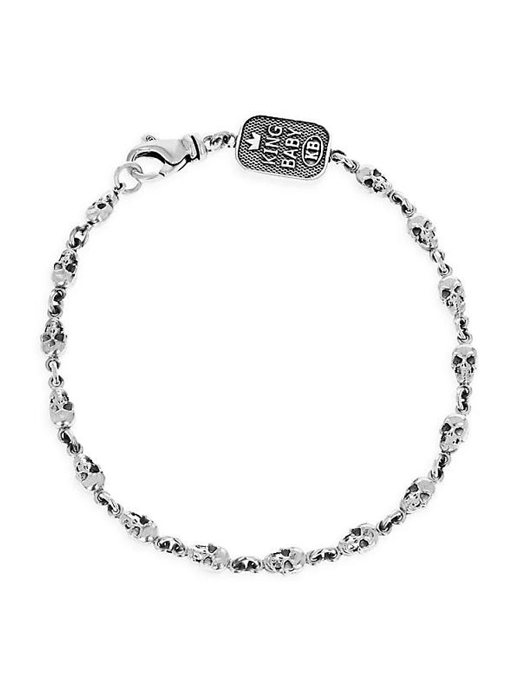 New Classics Skull Chainlink Sterling Silver Bracelet