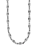 New Classics Skull Sterling Silver Chainlink Necklace