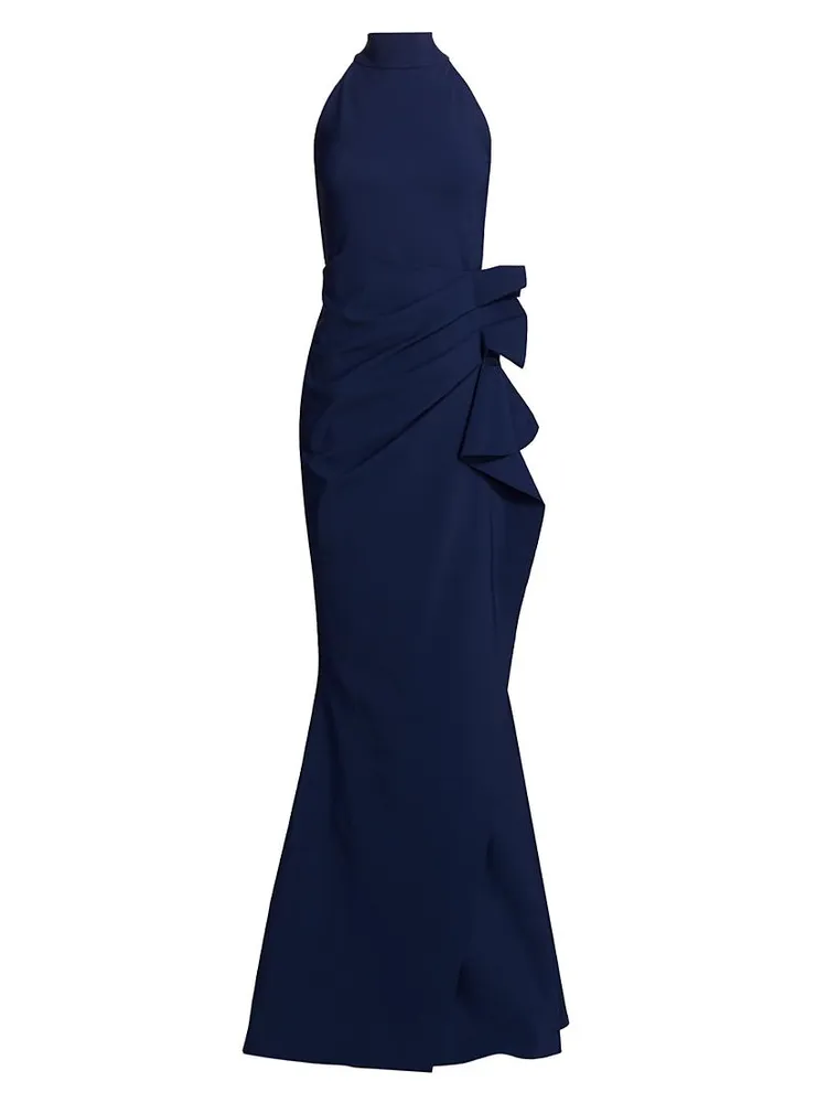 Gudrum Halter Ruffle Gown