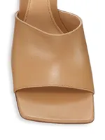 Stretch Leather Mules