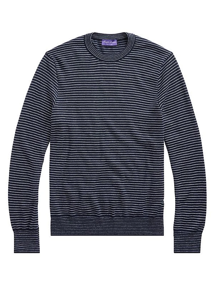 Purple Label Striped Cashmere Pullover