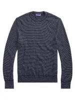 Purple Label Striped Cashmere Pullover