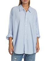 Drop Neck Oxford Shirt