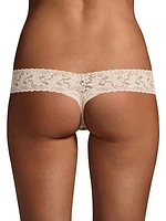 Three-Pack Lace Low-Rise Thongs