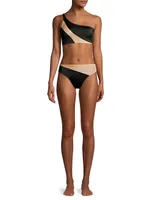 Snake Mesh Bikini Bottom