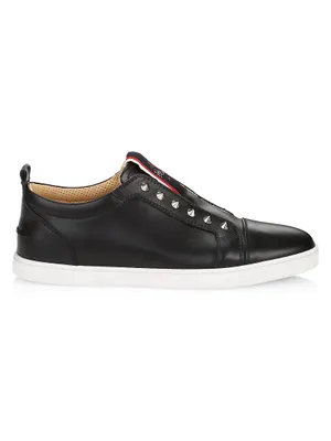 Fique A Vontade Leather Low-Top Sneakers