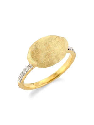 Siviglia 18K Yellow Gold & Diamond Pavé Ring