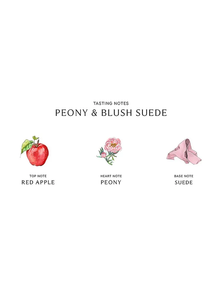 Peony & Blush Suede Candle