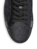 Signature Tennis Cup Sole Low-Top Sneakers