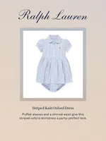 Baby Girl's 2-Piece Oxford Shirtdress & Bloomers Set