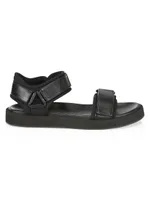 Hook and Loop Leather Sport Sandals