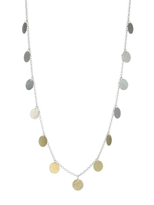 Classico Chimera Two-Tone Hammered Paillette Necklace