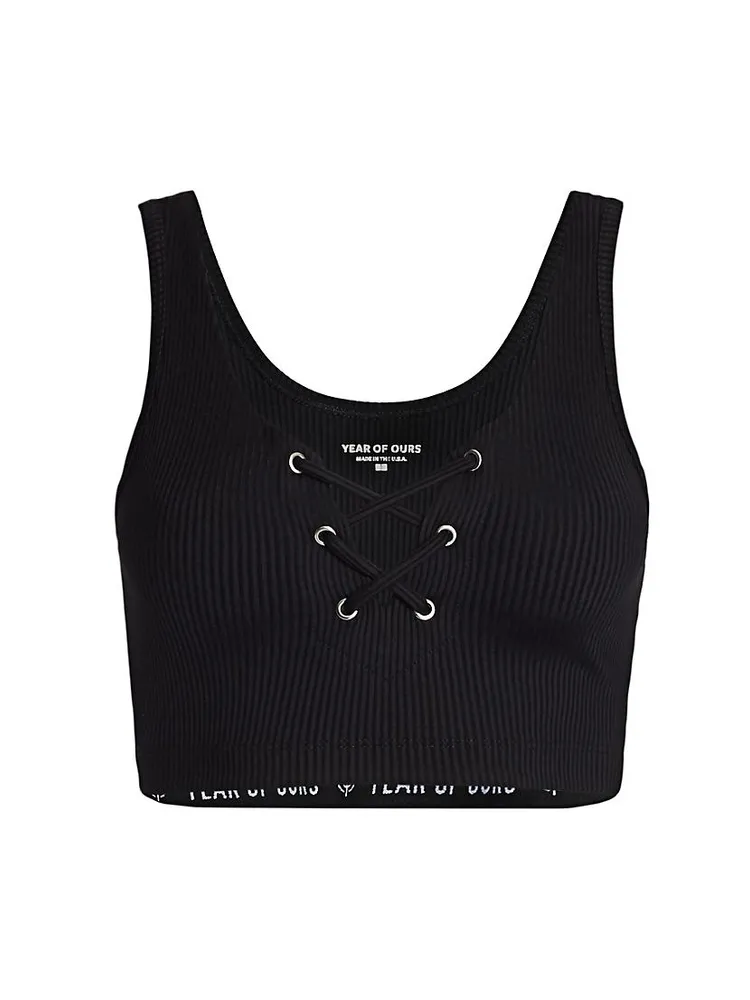 Ribbed Football Sports Bra