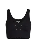 Ribbed Football Sports Bra