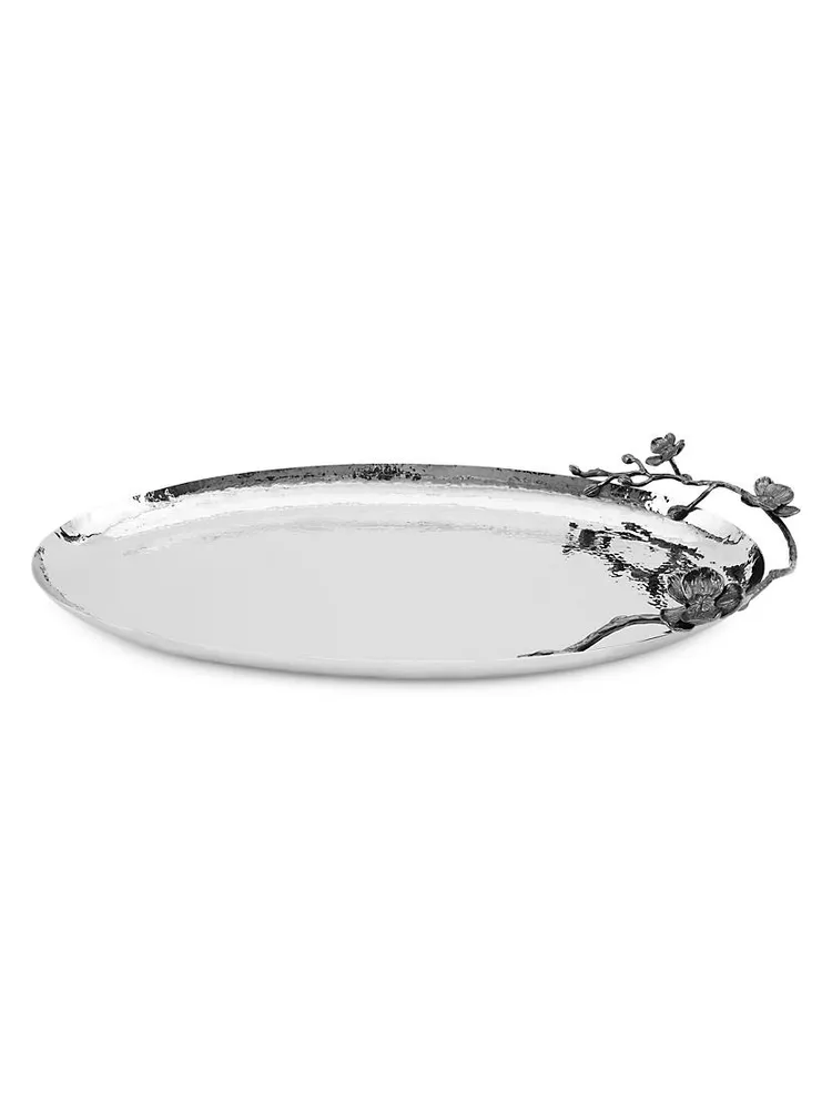 Black Orchid Small Oval Platter