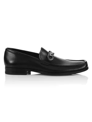 Chris Horse-Bit Leather Loafers