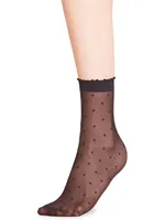 Dot Mesh Anklet Socks