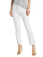 High-Rise Stretch Slim Kick-Flare Jeans