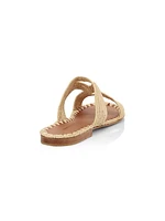 Raffia Cutout Slides