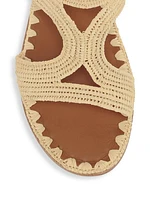 Raffia Cutout Slides