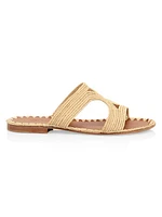 Raffia Cutout Slides