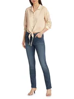 Mid-Rise Kimmie Straight Jeans