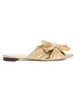 Daphne Flat Metallic Leather Sandals