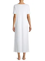 Moments Short-Sleeve Long Gown