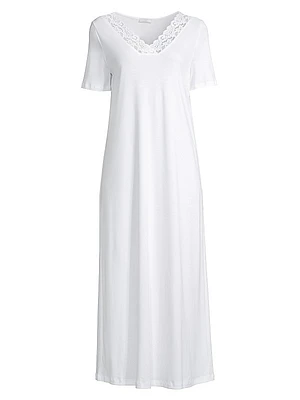 Moments Short-Sleeve Long Gown