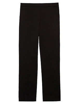 Treeca Linen Pull-On Crop Pants