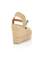 Bromelia Linen Platform Espadrille Wedges