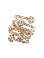 Figlia Dei Fiori 18K Rose Gold & 1.24 TCW Diamonds Twist Ring