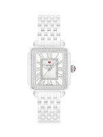 Deco Madison Mid Ceramic & Diamond Bracelet Watch