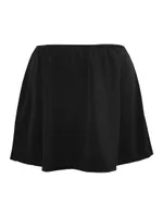 Plus Solid Skirted Swim Bottom