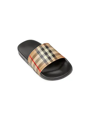 Little Kid's & Furley Vintage Check Pool Slides