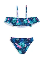 Girl's 2-Piece Rain Forest Swimsuit Set