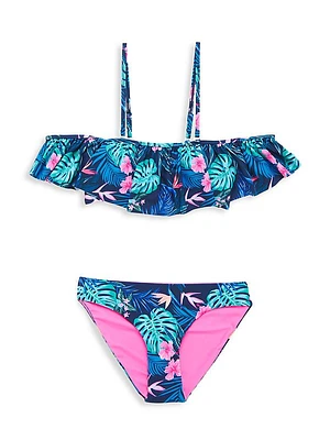 Girl's 2-Piece Rain Forest Swimsuit Set