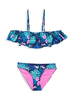 Girl's 2-Piece Rain Forest Swimsuit Set