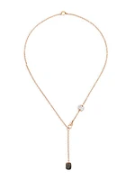 Sabbia 18K Rose Gold & Tri-Color Diamond Lariat Necklace