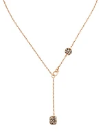 Sabbia 18K Rose Gold & Tri-Color Diamond Lariat Necklace