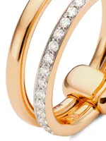 Iconica 18K Rose Gold & Diamond Ring