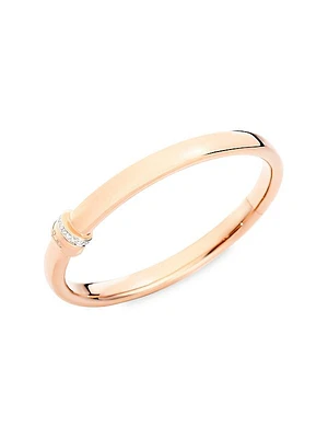 Iconica 18K Rose Gold & Diamond Bangle Bracelet