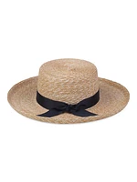 The Violette Straw Boater Hat