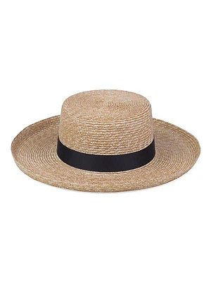 The Violette Straw Boater Hat